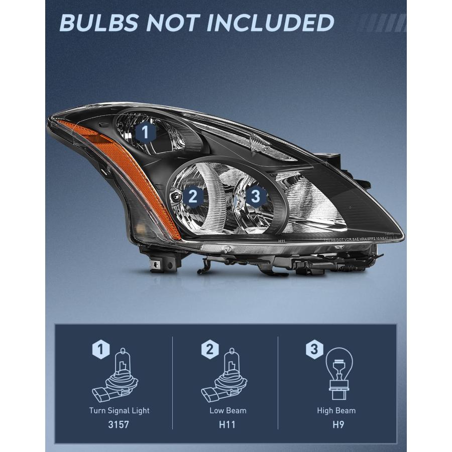 Nilight Headlight Assembly Compatible with 2010 2011 2012 Nissan 並行輸入品の画像