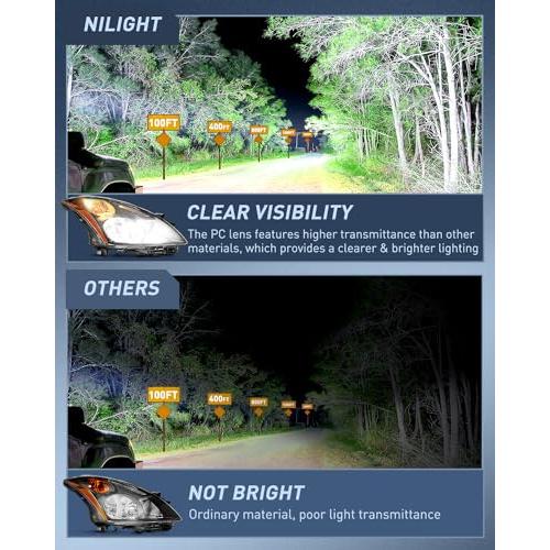 Nilight Headlight Assembly Compatible with 2010 2011 2012 Nissan 並行輸入品の画像