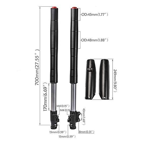 CWTD 27 1/2\" Front End Inverted Hydraulic Forks Suspension Shock 並行輸入品の画像