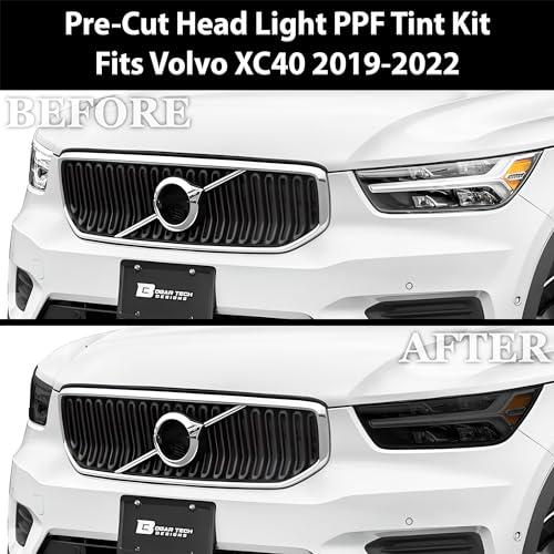 【並行輸入品】BOGAR TECH DESIGNS フルヘッドライトテールライトティントキットカバー Volvo XC40 2019 2022対_7