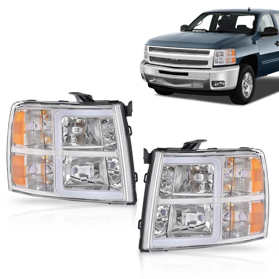 G PLUS LED DRL Tube Projector Headlights W/o Bulbs Compatible wi 並行輸入品の画像