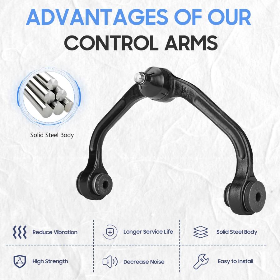 Front Upper Control Arms+Lower Ball Joints Assembly Suspension K 並行輸入品_6