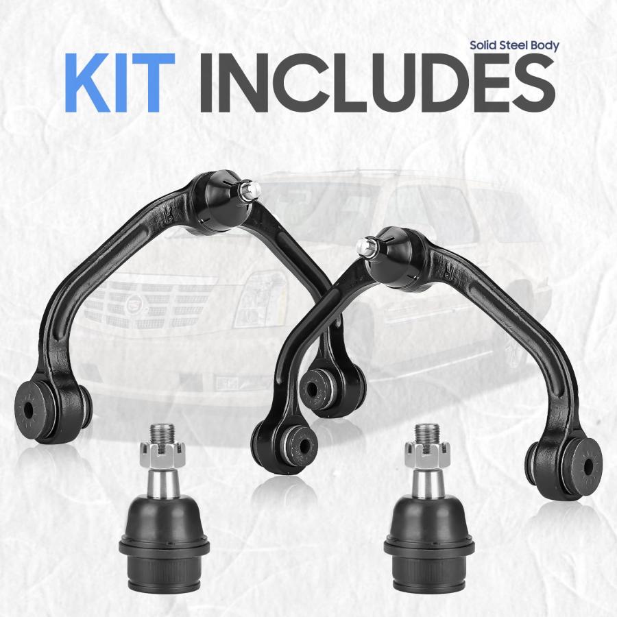 Front Upper Control Arms+Lower Ball Joints Assembly Suspension K 並行輸入品_9