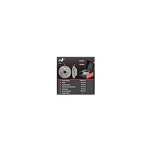 A Premium 11.96 inch (304mm) Rear Solid Disc Brake Rotors + Cera 並行輸入品の画像