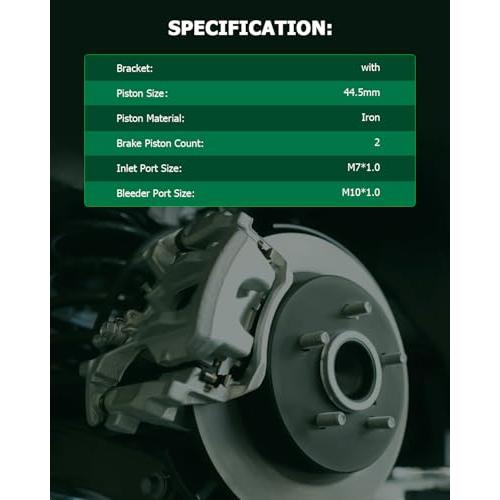 SCITOO Front Left Brake Caliper With Bracket 19B6274 Compatible  並行輸入品の画像