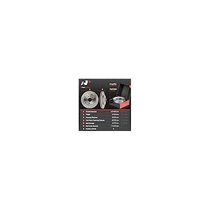 ブランド登録なし - A Premium 11.01 インチ (279.8 粍) Front Vented Disc Brake Rotors + C 並行輸入品