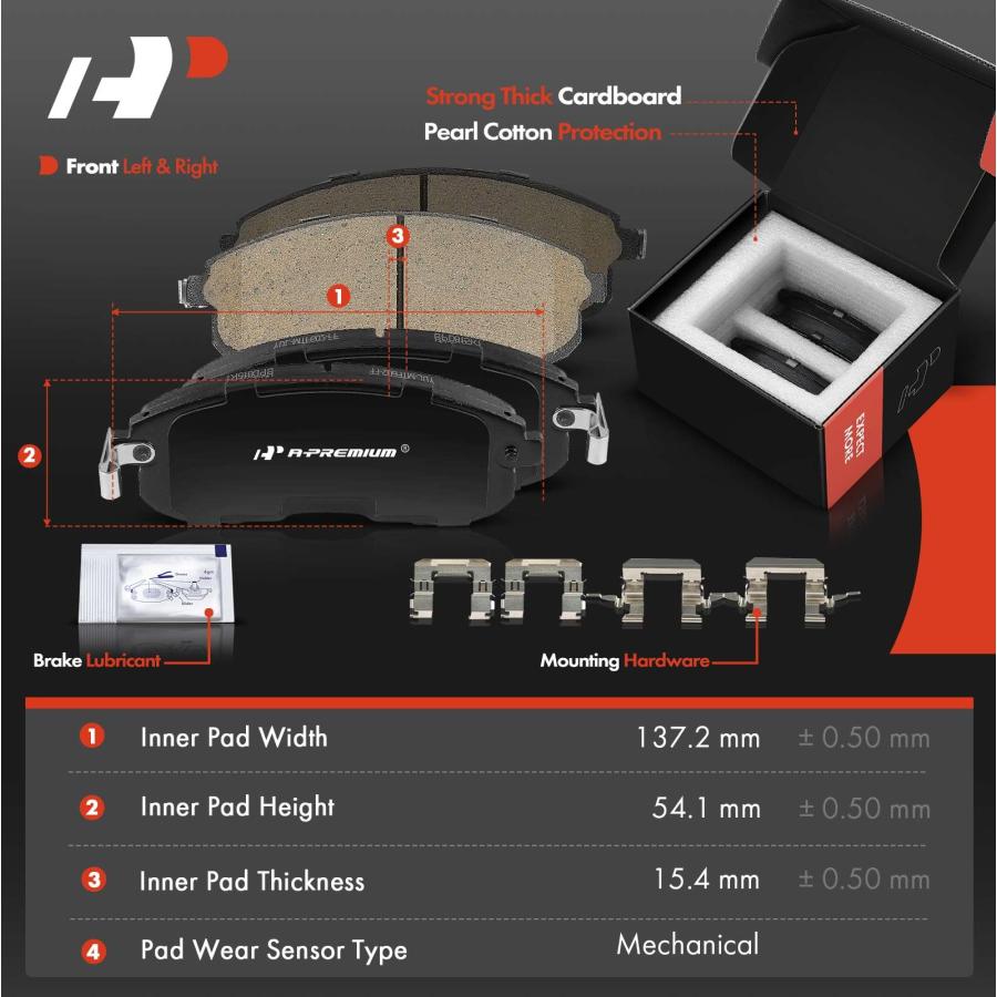 ブランド登録なし - A Premium 11.01 インチ (279.8 粍) Front Vented Disc Brake Rotors + C 並行輸入品