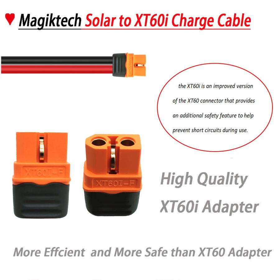 12AWG 50フィート ソーラーパネルキット 充電ケーブル XT60iコネクターアダプター ポータブル発電所 並行輸入品 【機内】