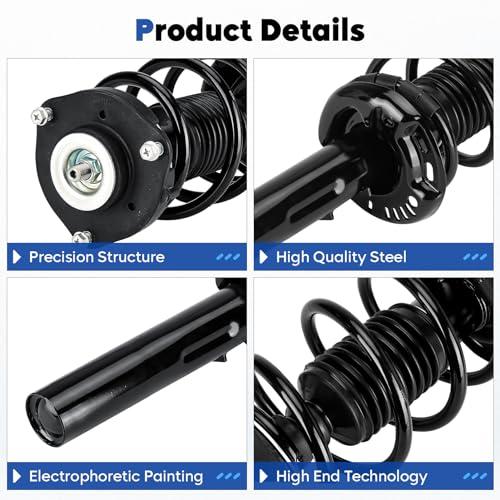 【並行輸入品】 Front and Rear Struts Assembly Shock Absorber w/Coil Spring Fit_3