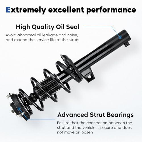 【並行輸入品】 Front and Rear Struts Assembly Shock Absorber w/Coil Spring Fit_6