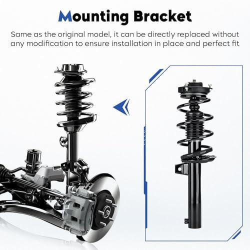 【並行輸入品】 Front and Rear Struts Assembly Shock Absorber w/Coil Spring Fit_9
