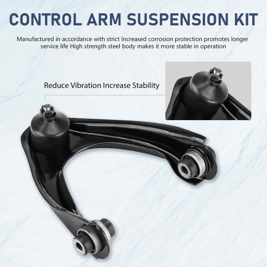 10pc Front Upper Control Arms Suspension Kit Fit for Honda Civic 並行輸入品の画像