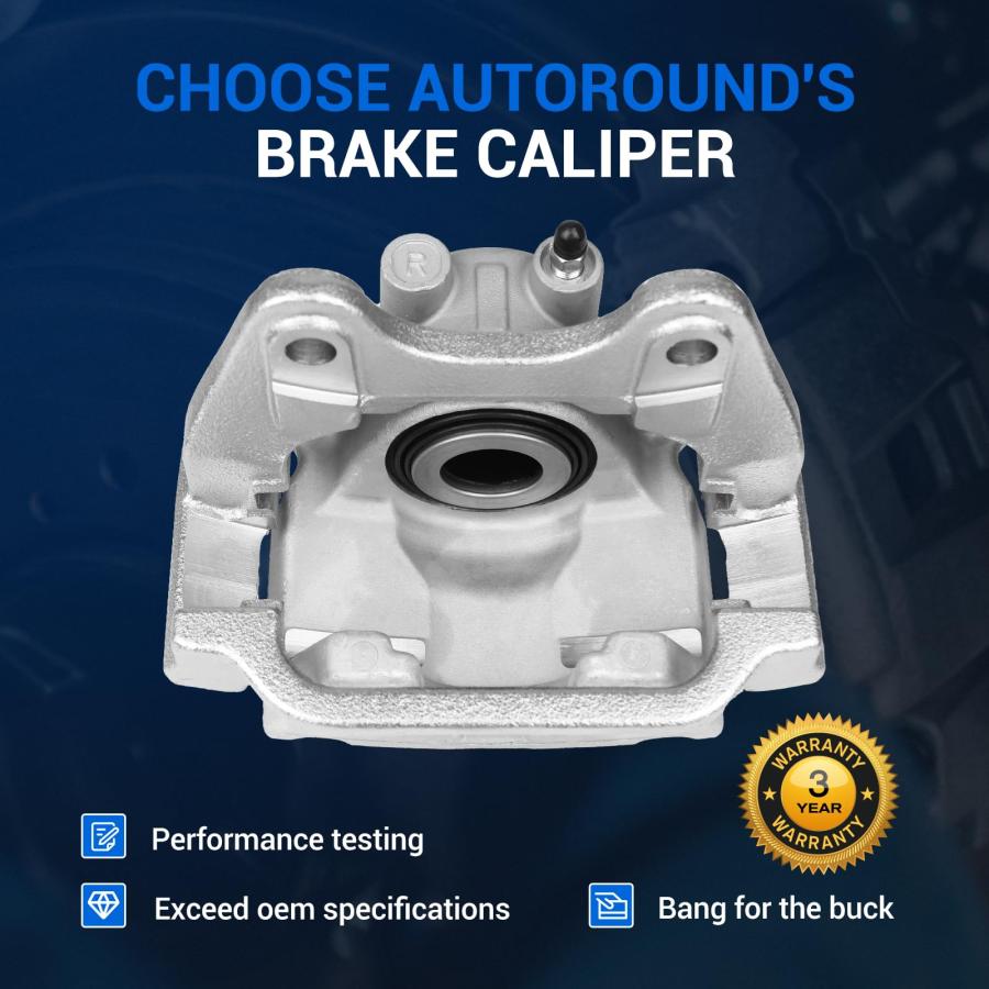 Autoround Front Disc Brake Caliper Assembly with Bracket 18B5237 並行輸入品の画像