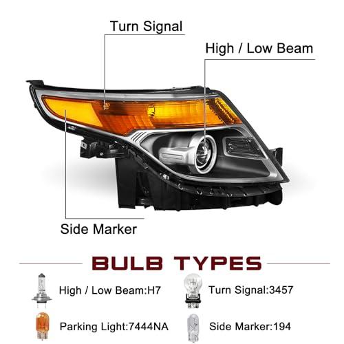 フォード　エクスプローラー　ヘッドライト左右 楽天市場】ヘッドライト 11-15 Ford Explorerの右側の助手席側ブラック
