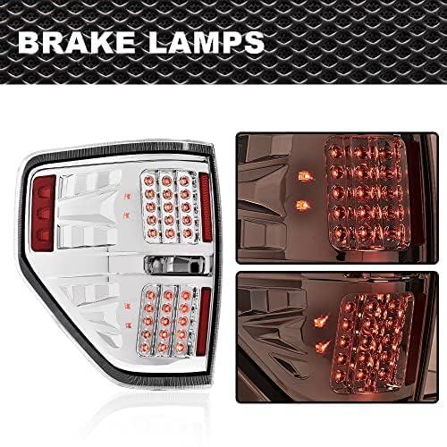 【並行輸入品】 CROSSDESIGN LED Tail Lights Compatible with 2009 2014 Ford F150_2