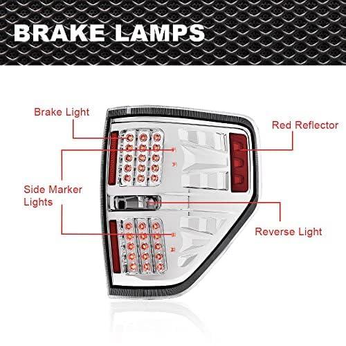 【並行輸入品】 CROSSDESIGN LED Tail Lights Compatible with 2009 2014 Ford F150_4