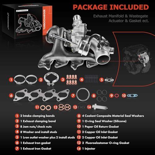 A Premium Turbocharger with Installation Kits & Turbo Oil Feed L 並行輸入品の画像