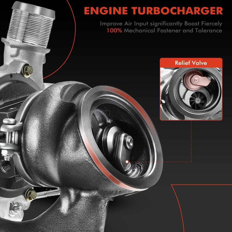 A Premium Turbocharger with Installation Kits & Turbo Oil Feed L 並行輸入品の画像