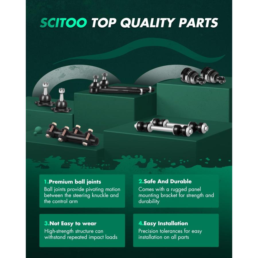 【並行輸入品】 SCITOO Strut Shock for 2010 2018 for Ford Flex 2013 2018 for Forの画像