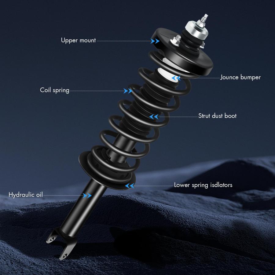 【並行輸入品】 ASAPE Rear Complete Strut Assembly Fit for 2013 2017 for Honda fの画像