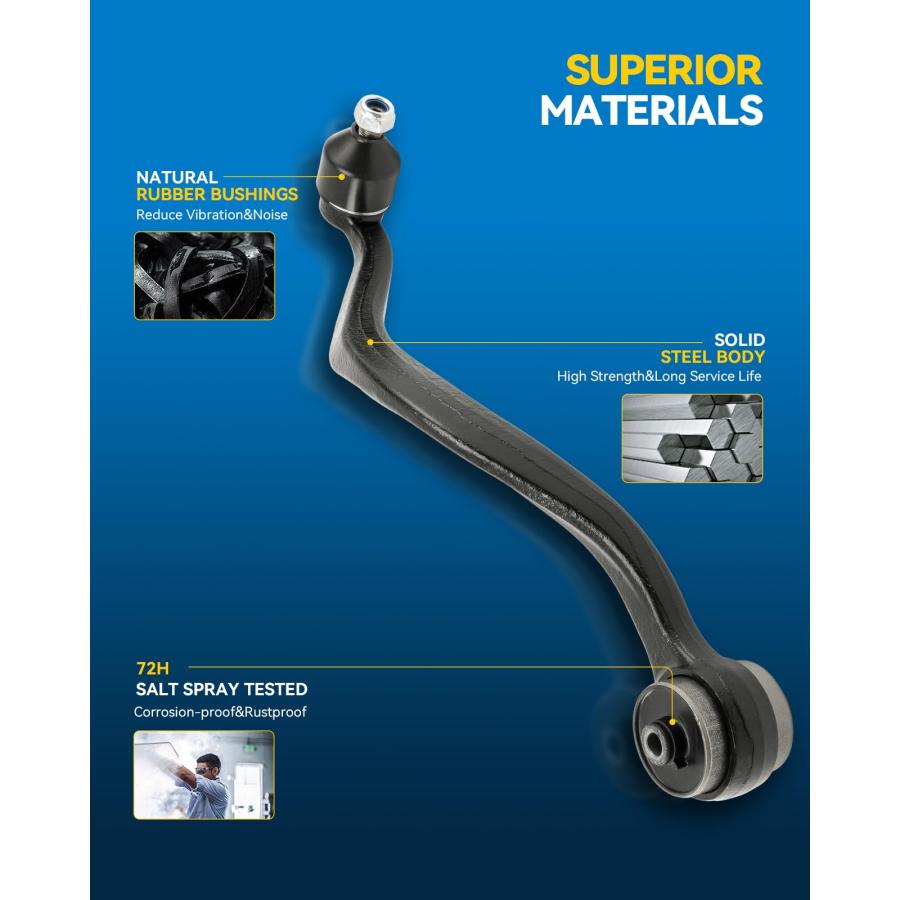 PHILTOP Front Lower Control Arms Fit for Fusion 2007 2012， Milan 並行輸入品_3