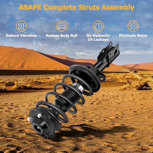 ASAPE 2PCS Front Complete Struts Assembly w/Coil Spring Fit for  並行輸入品の画像