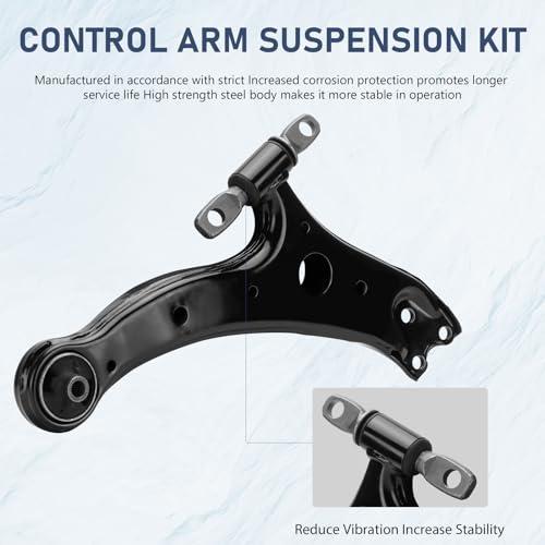 12pc Front Lower Control Arms Suspension Kit Fit for 2007 2011 T 並行輸入品_4