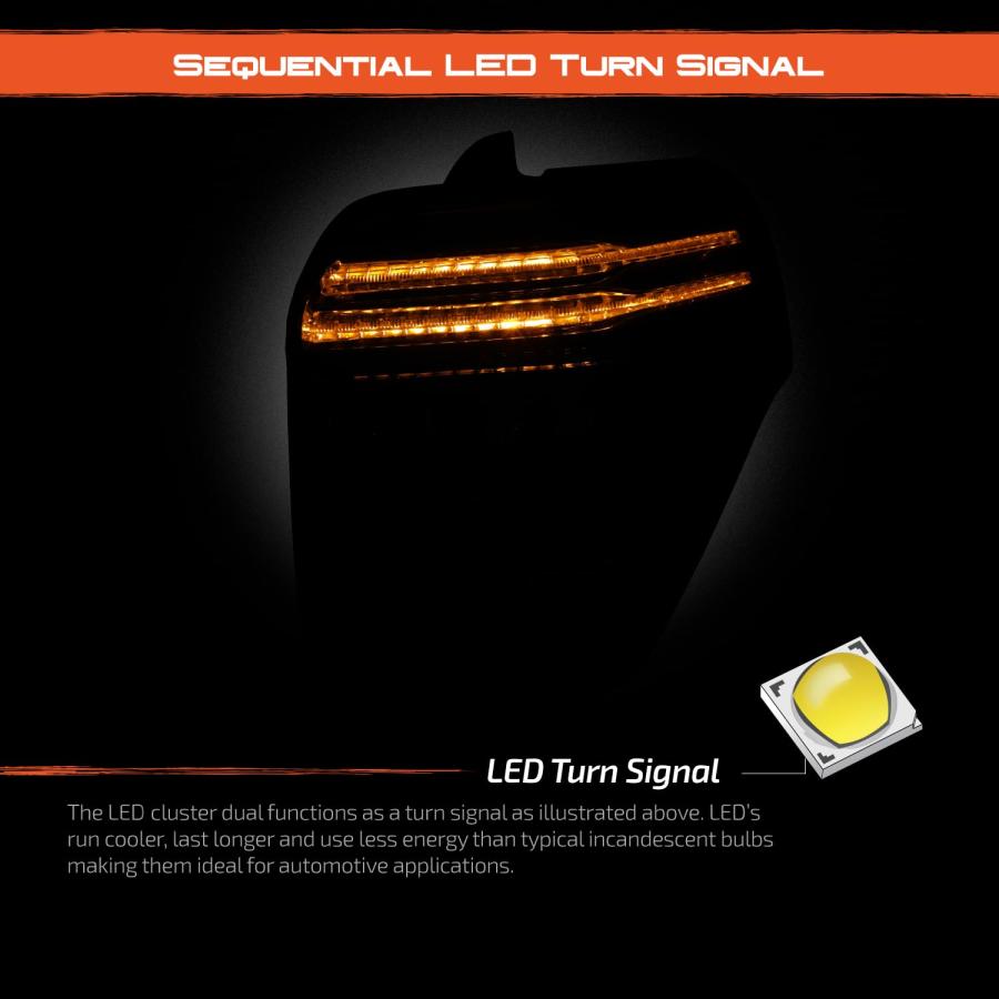 【並行輸入品】 AKKON   Fits 2010 2022 Toyota 4Runner LED Tube DRL w/Sequentialの画像