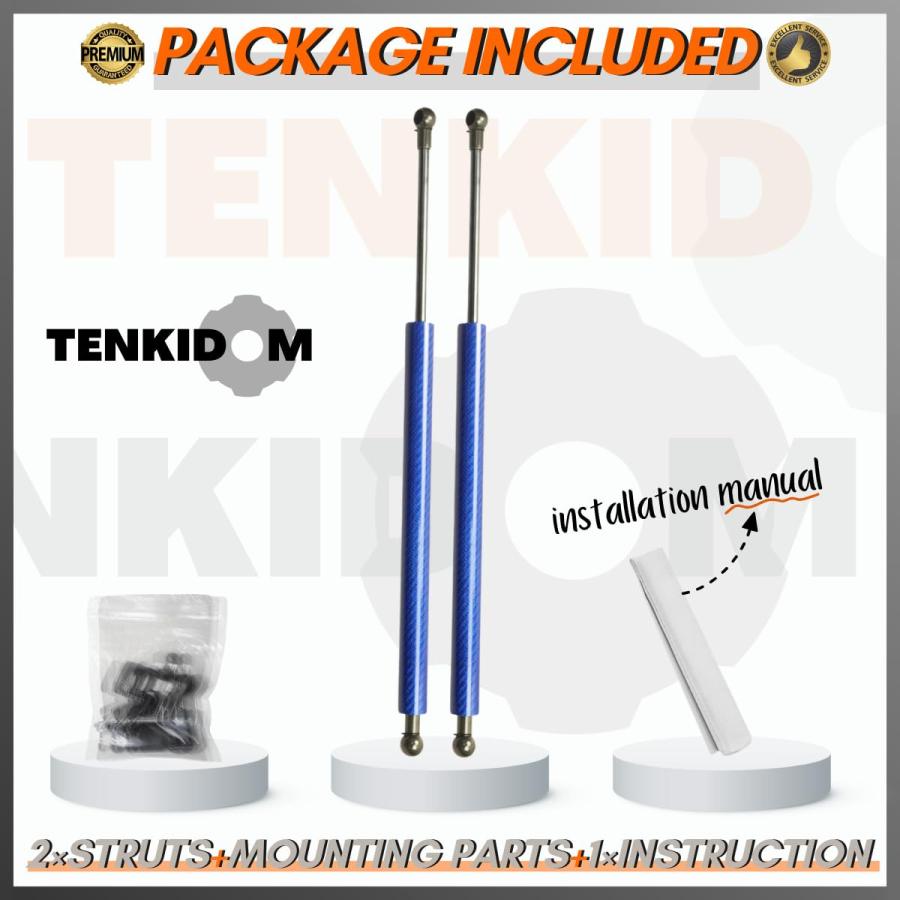 TENKIDOM Carbon Fiber Hood Struts Compatible with Toyota Tacoma 並行輸入品_9