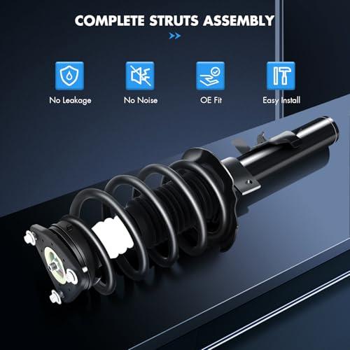 【並行輸入品】 ASAPE 2PCS Front Complete Struts Assembly w/Coil Spring Fit forの画像