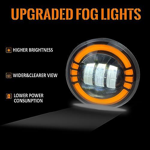 LED\u0026DRL Fog Lights Compatible with 2005 2011 Tacoma / 2007 2013  並行輸入品の画像