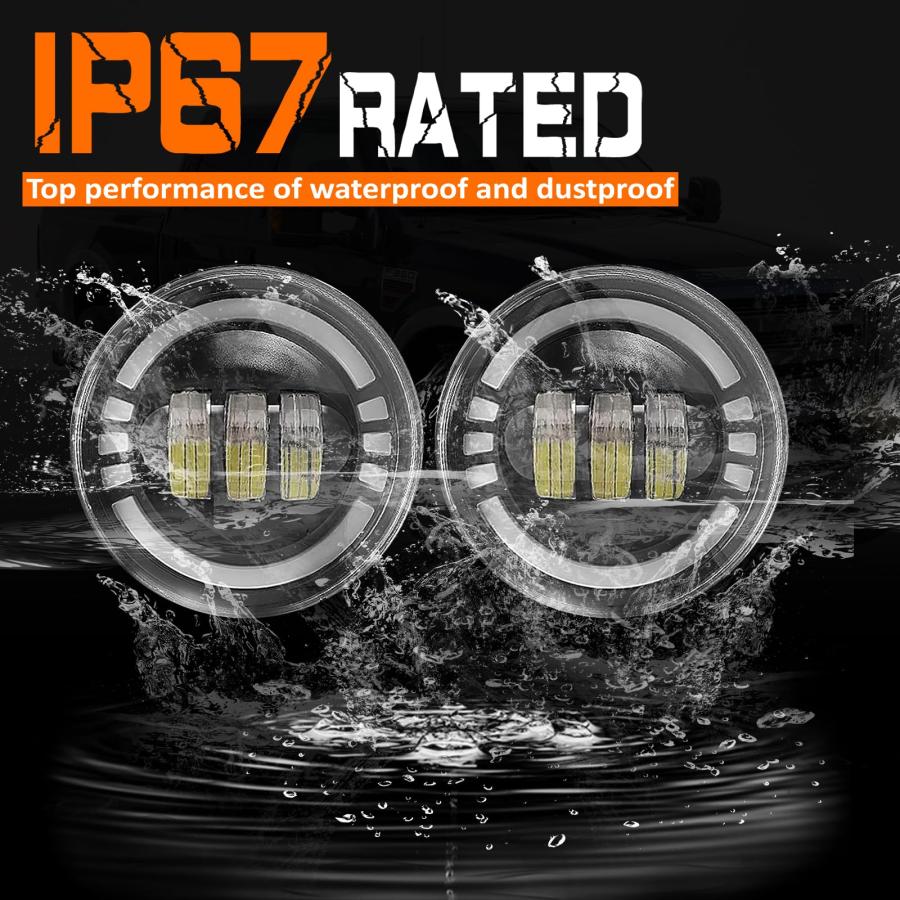 LED\u0026DRL Fog Lights Compatible with 2005 2011 Tacoma / 2007 2013  並行輸入品の画像