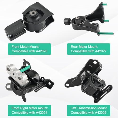JDMON エンジンモーターマウント&トランスミッションマウントキット 4個 交換用 トヨタ カローラ 1.8L Auto Tra 並行輸入品