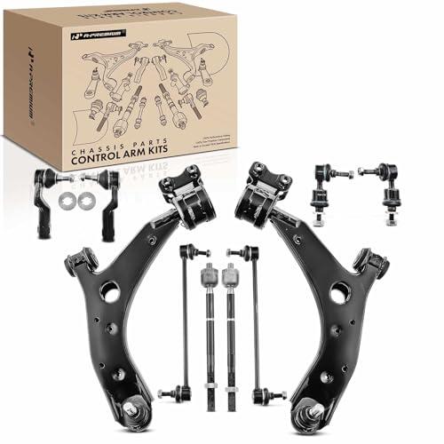 A Premium Set of 10, Front Lower Control Arm, Inner Outer Tie Ro 並行輸入品の画像