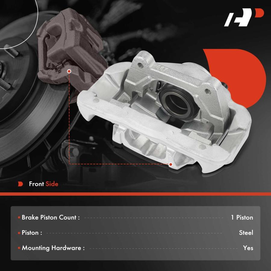 【並行輸入品】 A Premium Disc Brake Calipers Assembly with Bracket Compatible w_3