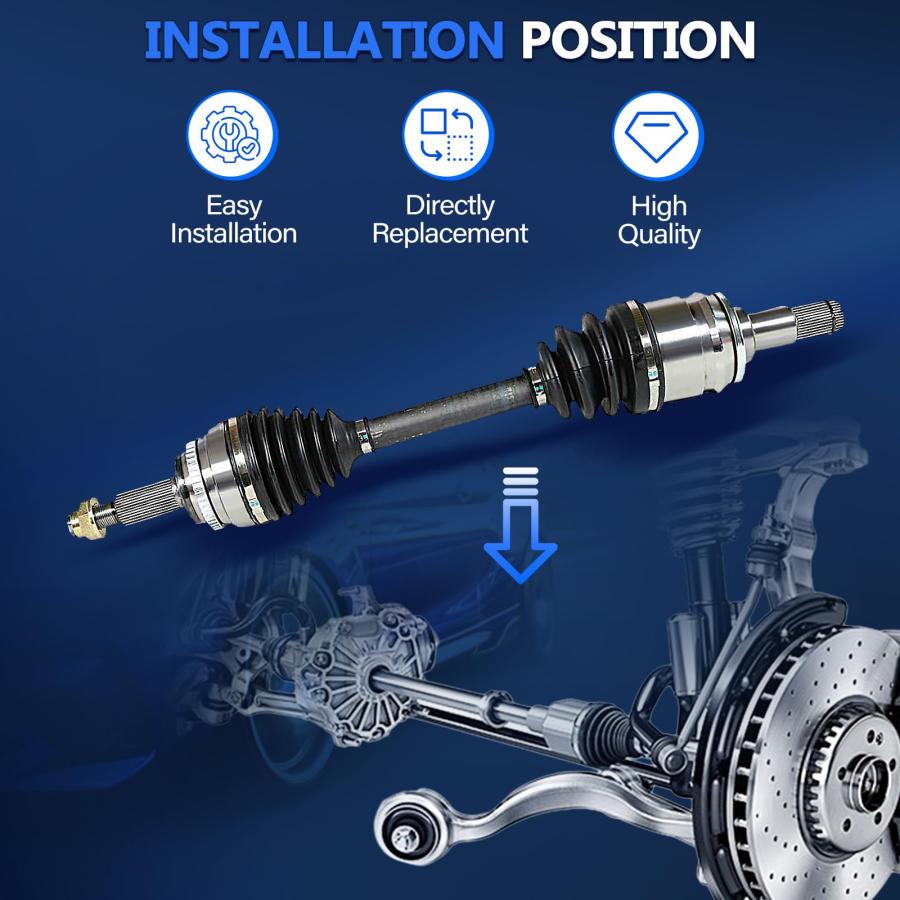 Maxfavor CV Axle Front Left FWD Fit for Toyota Camry 2002 2006,  並行輸入品の画像