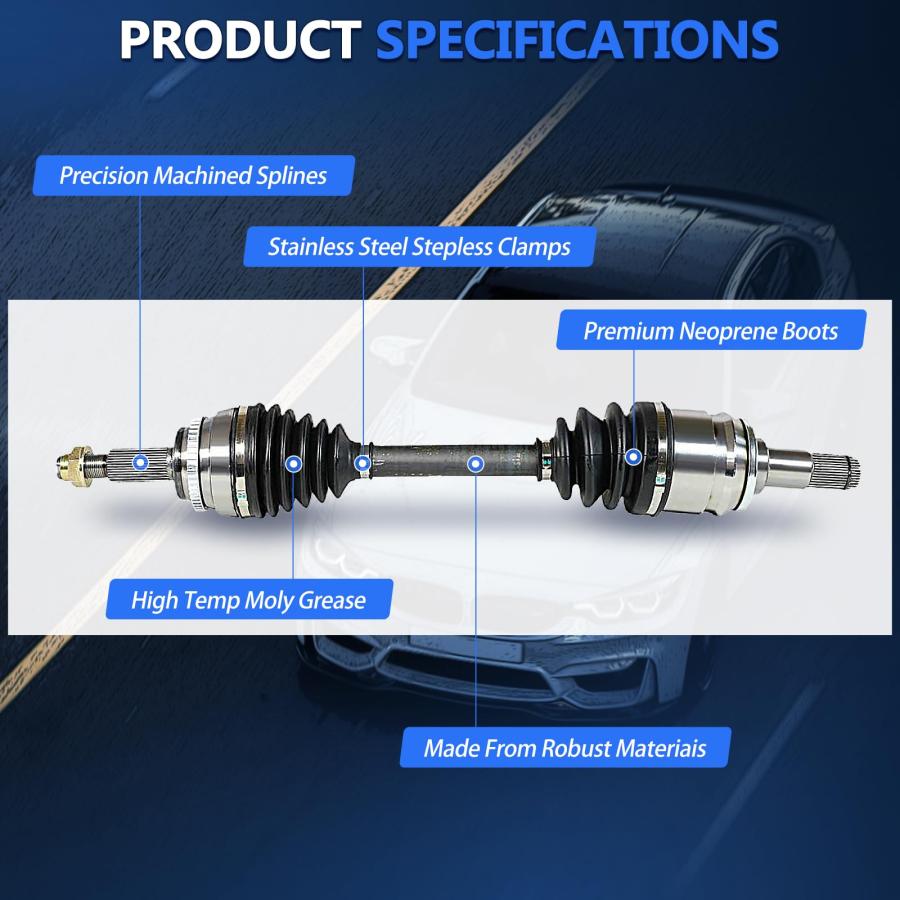 Maxfavor CV Axle Front Left FWD Fit for Toyota Camry 2002 2006,  並行輸入品の画像