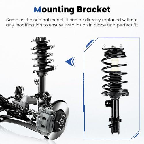 フロントコンプリートストラットアセンブリ コイルスプリングショックアブソーバー付き 2006 2011 Hyundai Accen 並行輸入品