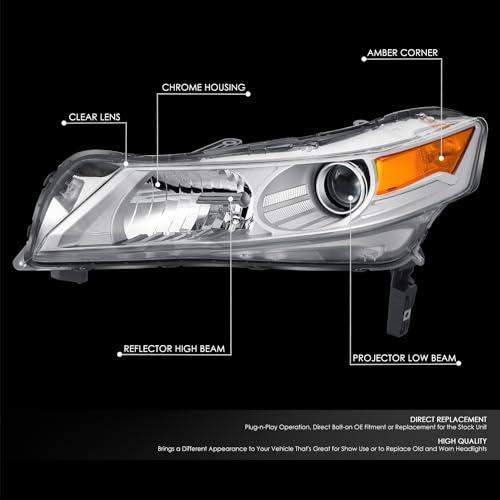 【並行輸入品】 DNA MOTORING Left OE Style Projector Headlight Compatible with 0の画像