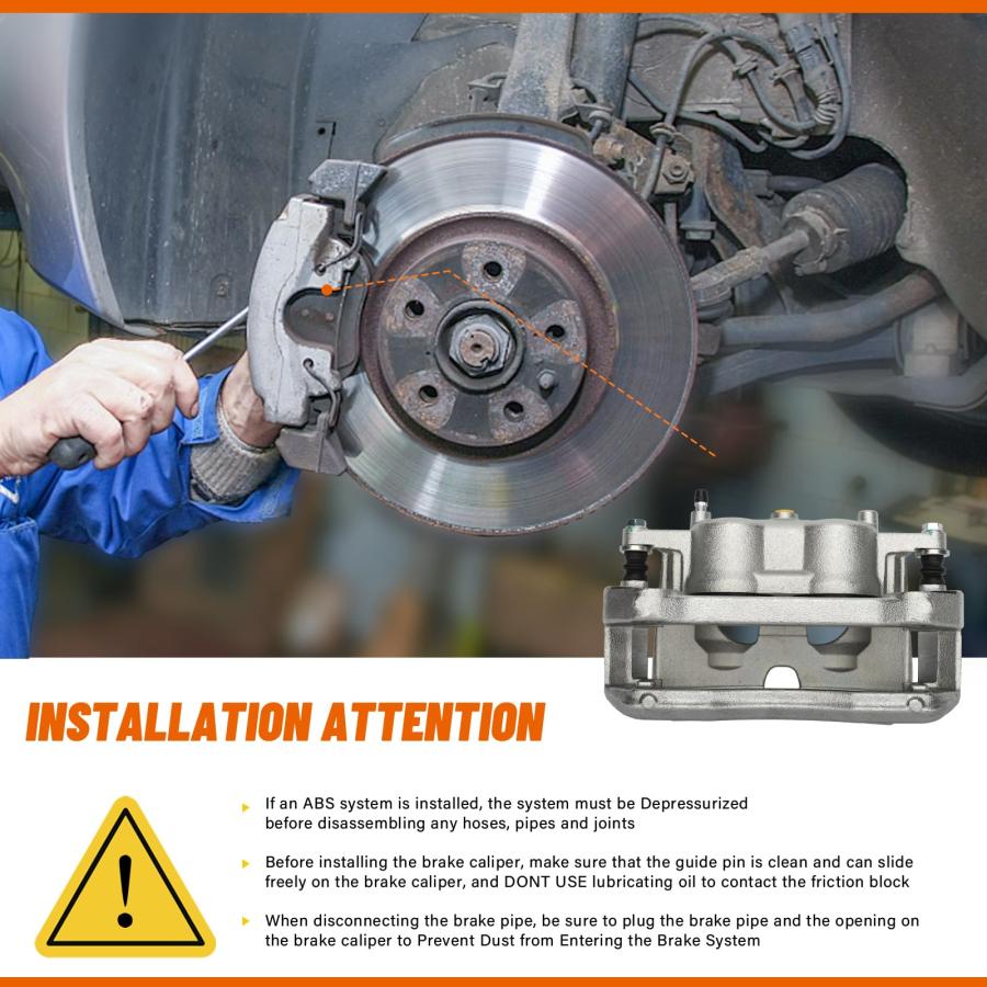 DRIVESTAR 18B5404 Front Right Brake Caliper Assembly， fit For Fo 並行輸入品_9