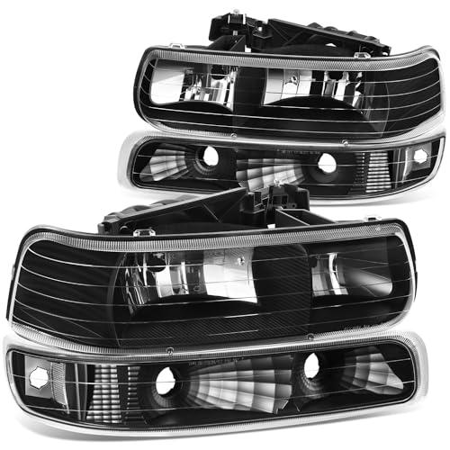 【並行輸入品】 DNA MOTORING Pair OE Style Headlights + Bumper Lights Compatibleの画像