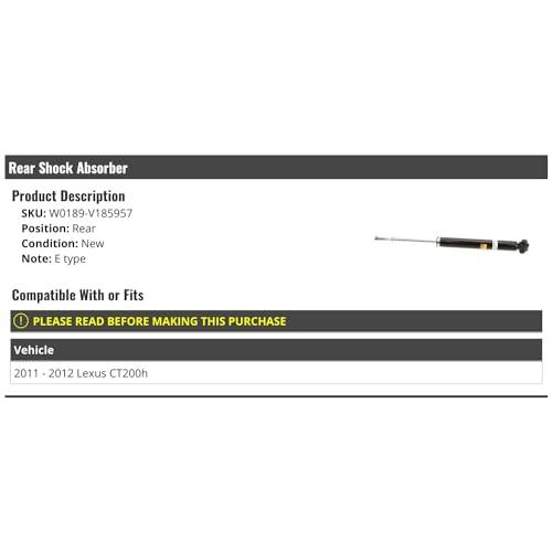 【並行輸入品】 Marketplace Auto Parts Rear Strut Shock Absorber E Type Comp_3