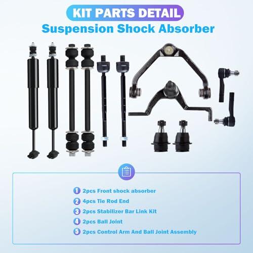 AMCCM Front Shock Absorbers with Suspension Kit Fit for 1995 200 並行輸入品_7