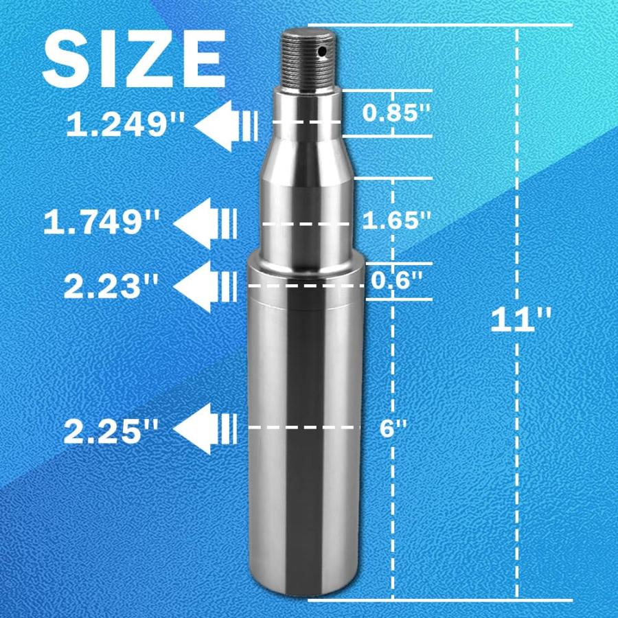 RigsNParts トレーラースピンドル 1個 ラウンド #42 トレーラー車軸