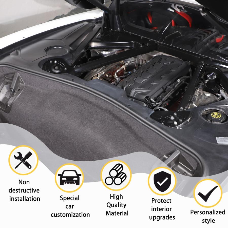 Rear Strut Tower Cover Compatible with Chevrolet Corvette C8 202 並行輸入品_9