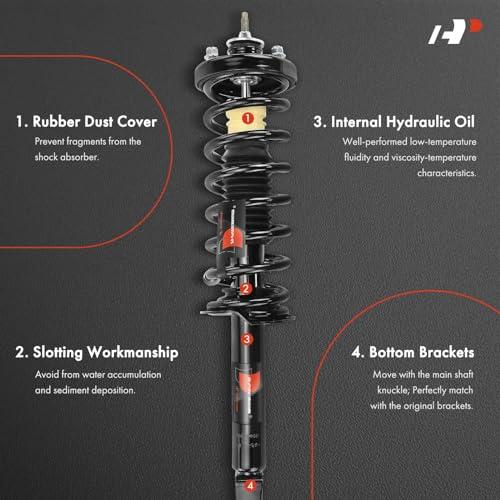A Premium Rear Pair (2) Complete Strut and Coil Spring Assembly  並行輸入品の画像