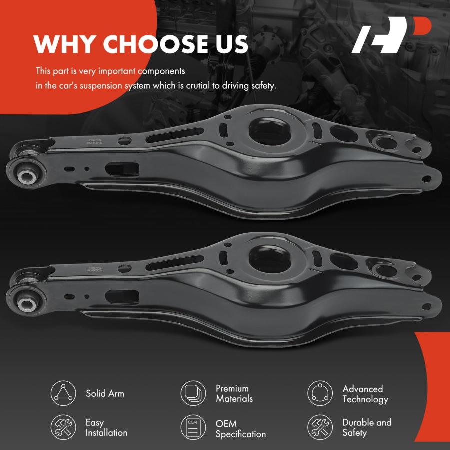A Premium 2 x Rear Lower Rearward Control Arm Compatible with To 並行輸入品の画像