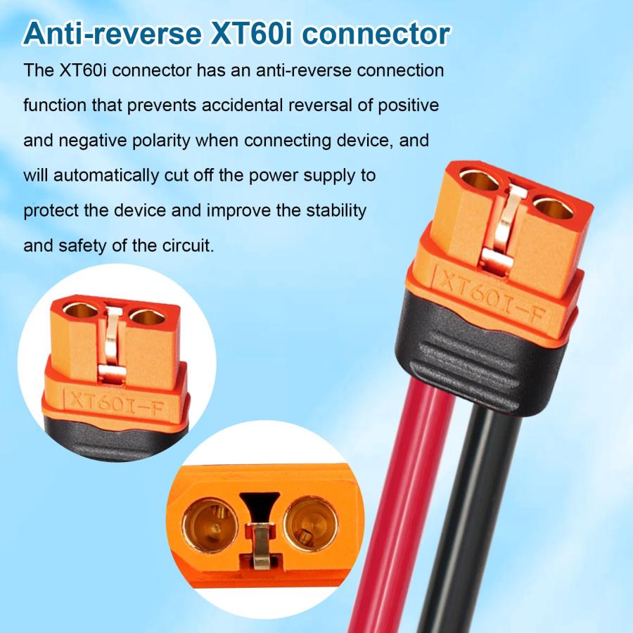 ソーラー→XT60iケーブル 10AWG 35フィート ソーラーパネル→XT60iアダプターコネクター XT60 【ラジオ】 並行輸入品
