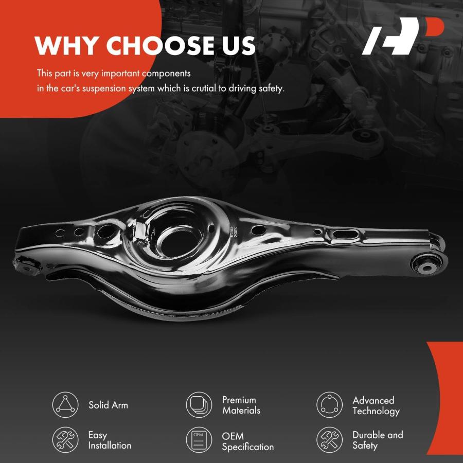 A Premium Rear Left Rearward Lower Control Arm， with Bushing， Co 並行輸入品_9