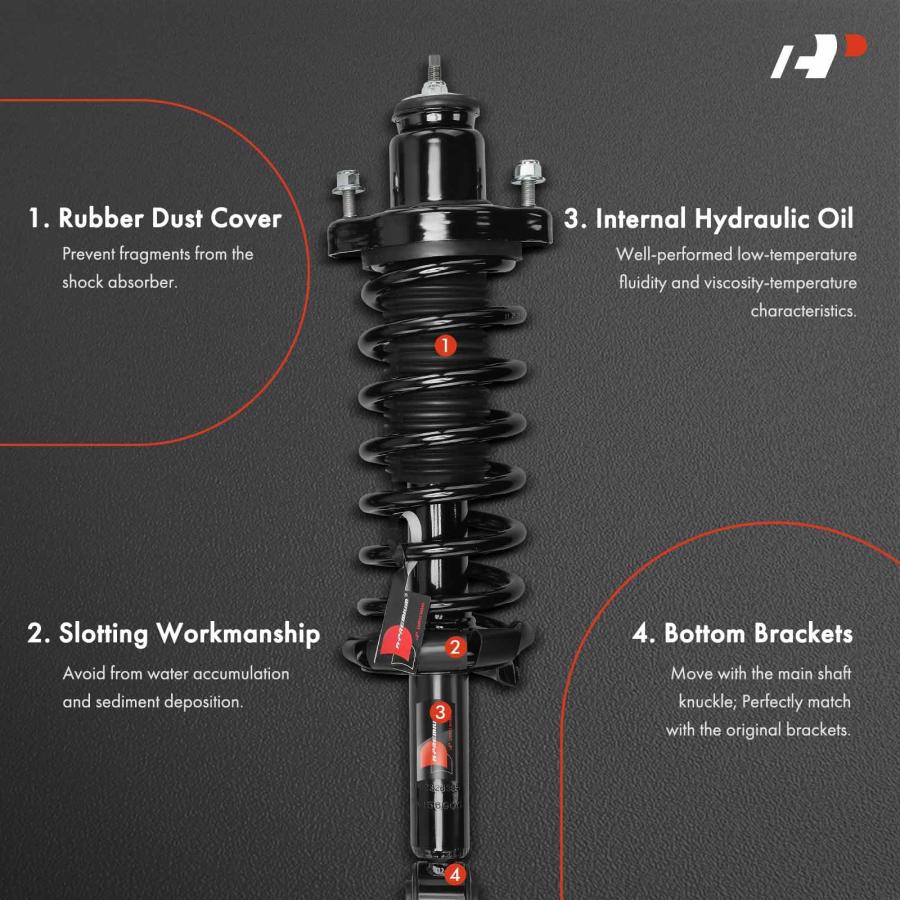 A Premium Rear Pair (2) Shock Absorber Compatible with Mitsubish 並行輸入品の画像